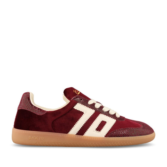 Back 70 Ladies Cloud FW26-T103 Trainer In Wine