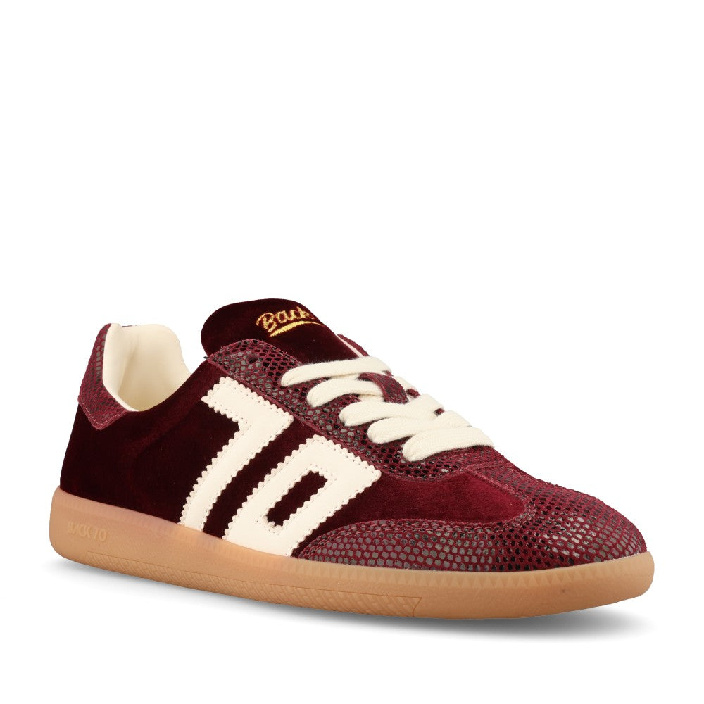 Back 70 Ladies Cloud FW26-T103 Trainer In Wine