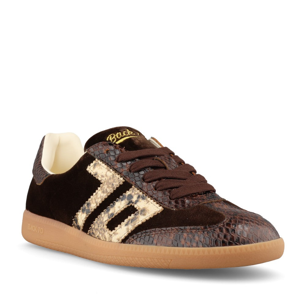 Back 70 Ladies Cloud FW26-V101 Trainer In Coffee
