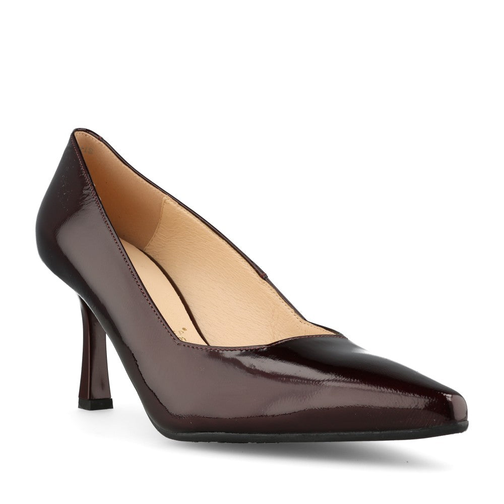 Bioeco Ladies 1118-2894 G-FIT Med Heel Court in Burgundy Patent