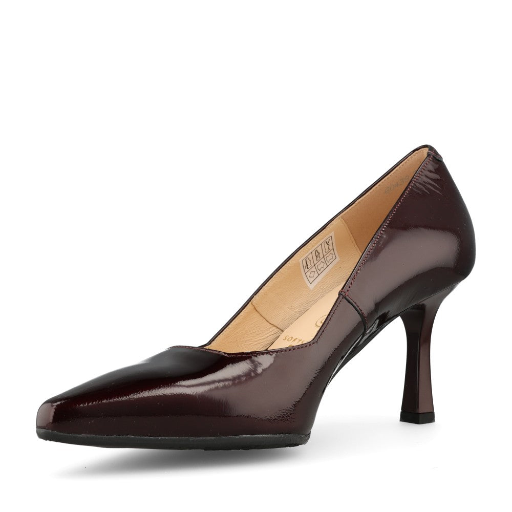 Bioeco Ladies 1118-2894 G-FIT Med Heel Court in Burgundy Patent