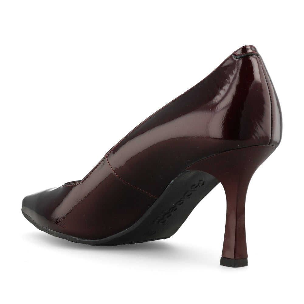 Bioeco Ladies 1118-2894 G-FIT Med Heel Court in Burgundy Patent