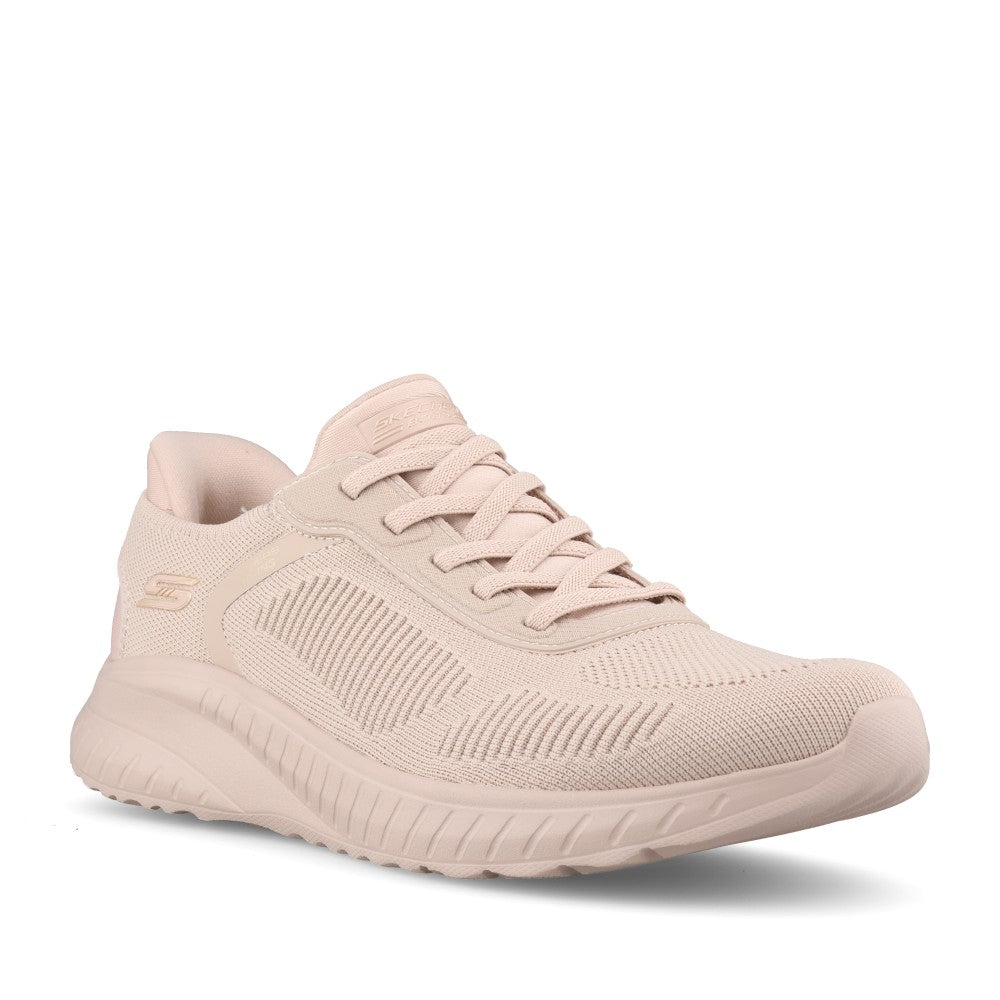 Skechers Ladies 117497 Bobs Sport Squad Chaos Trainer In Beige