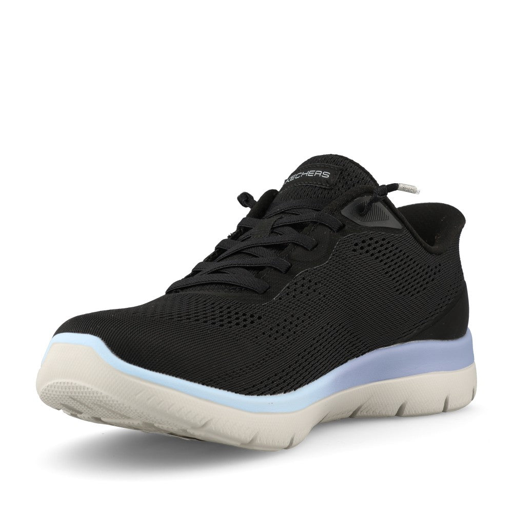 Skechers Ladies 150341 Summits Sweet Skies Trainer In Black