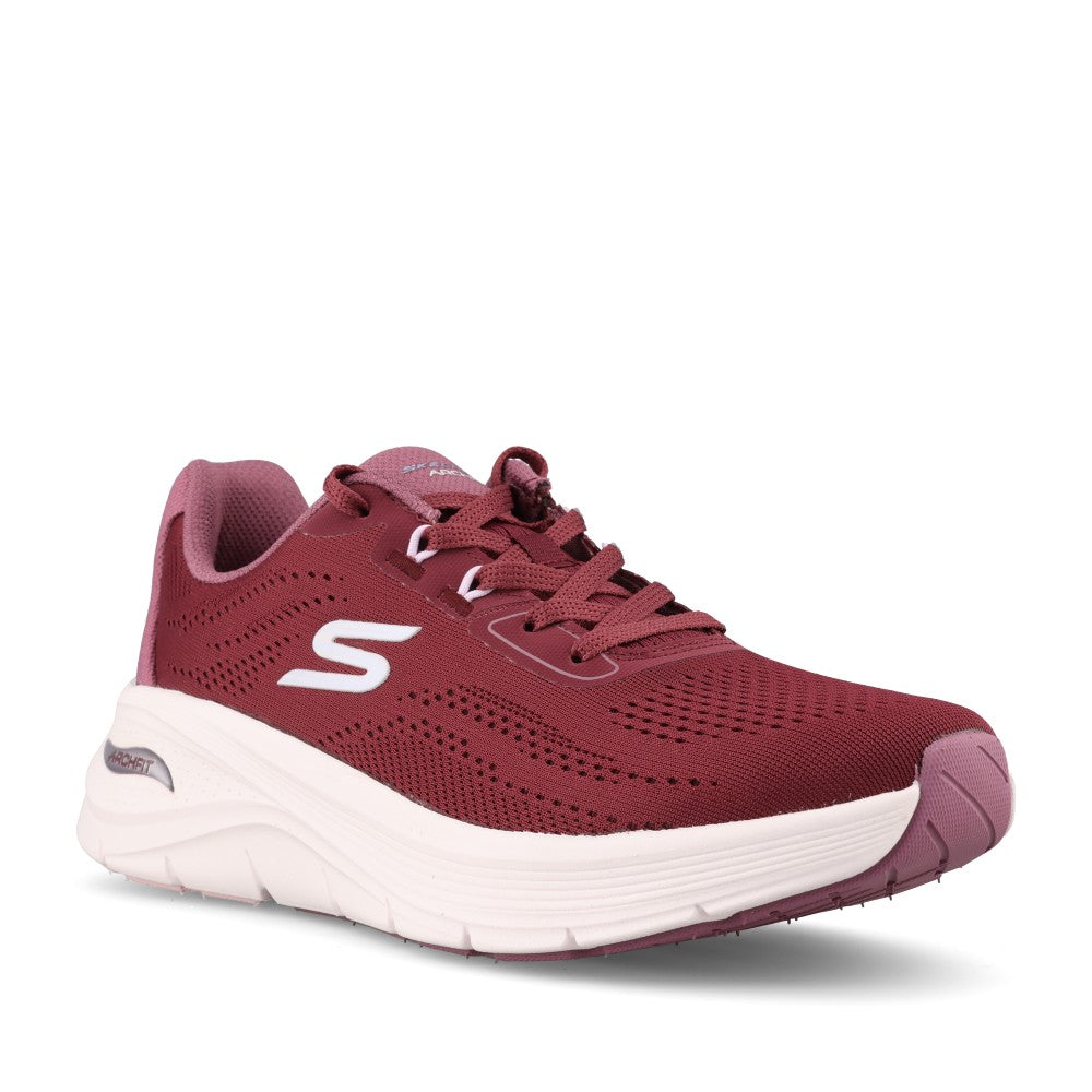 Skechers Ladies 150884 Arch Fit 3.0 Easy Flow Trainer In Burgundy