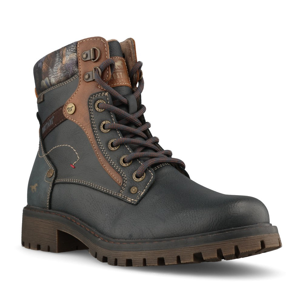Mustang Ladies 15M0282009 Ankle Boot In Navy