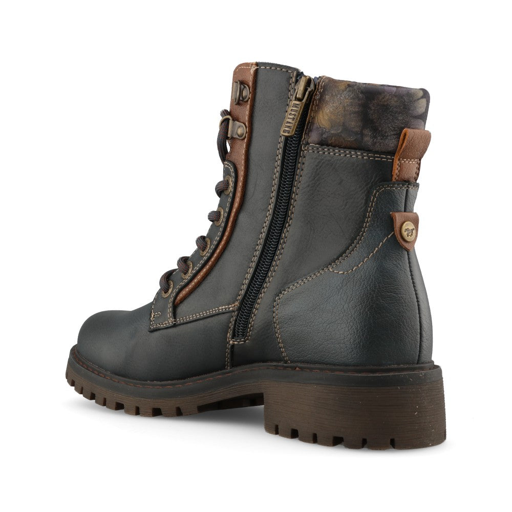 Mustang Ladies 15M0282009 Ankle Boot In Navy