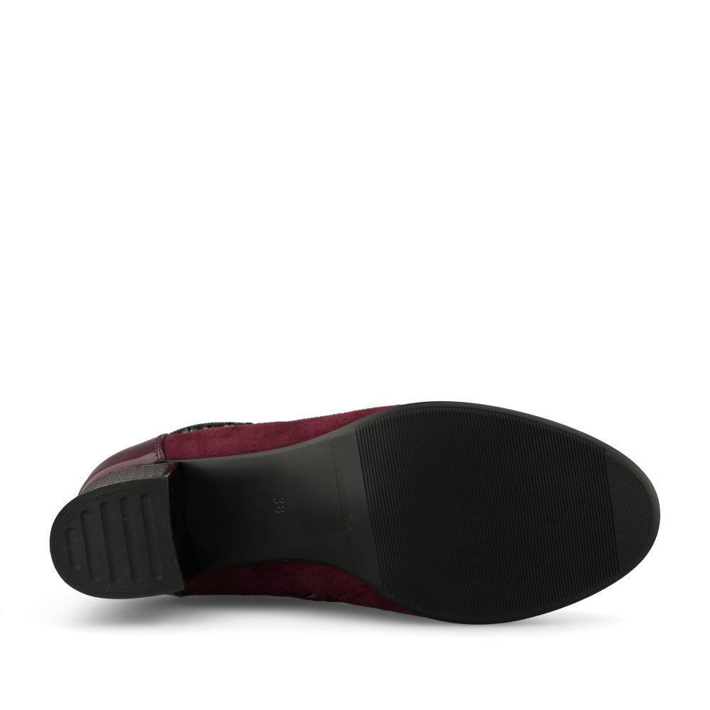 Redz Ladies 1901 Ankle Boot In Burgundy
