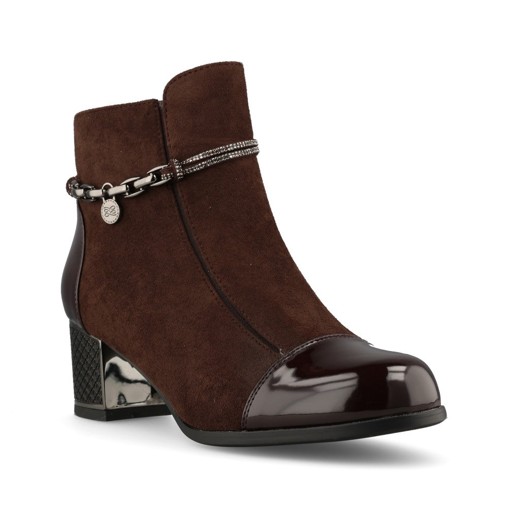 Redz Ladies 1903 Ankle Boot In Brown