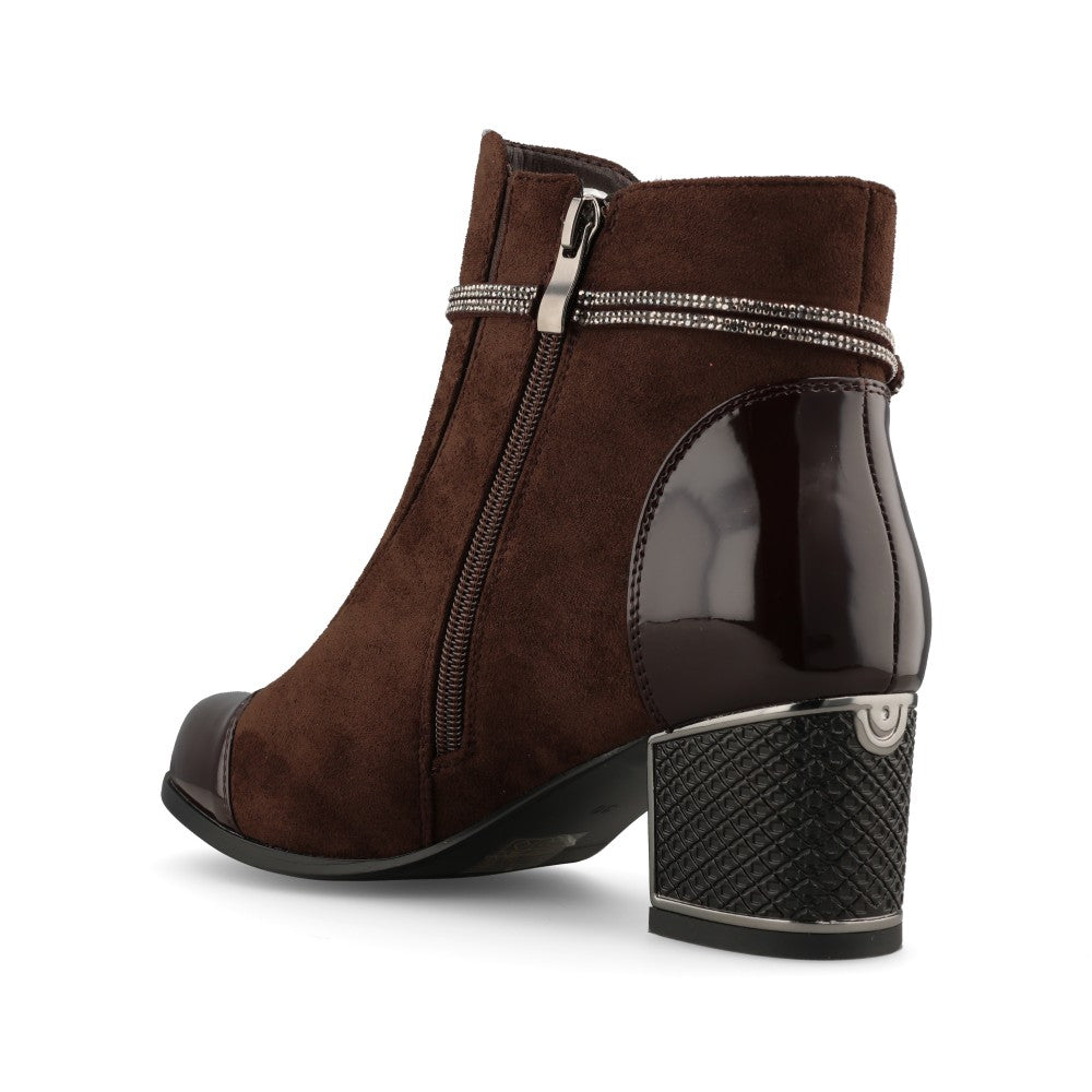 Redz Ladies 1903 Ankle Boot In Brown
