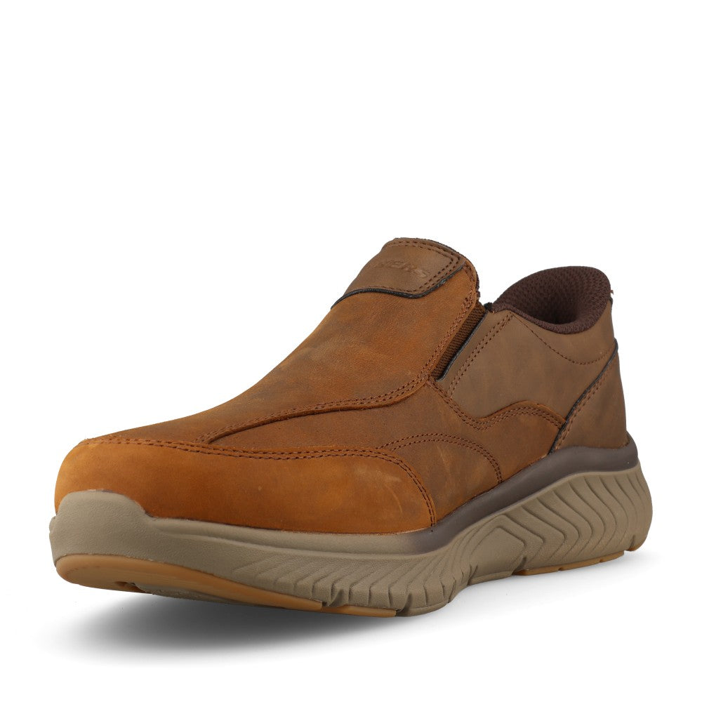 Skechers Mens 205869 Arch Fit Crosser Oak Trainer In Brown