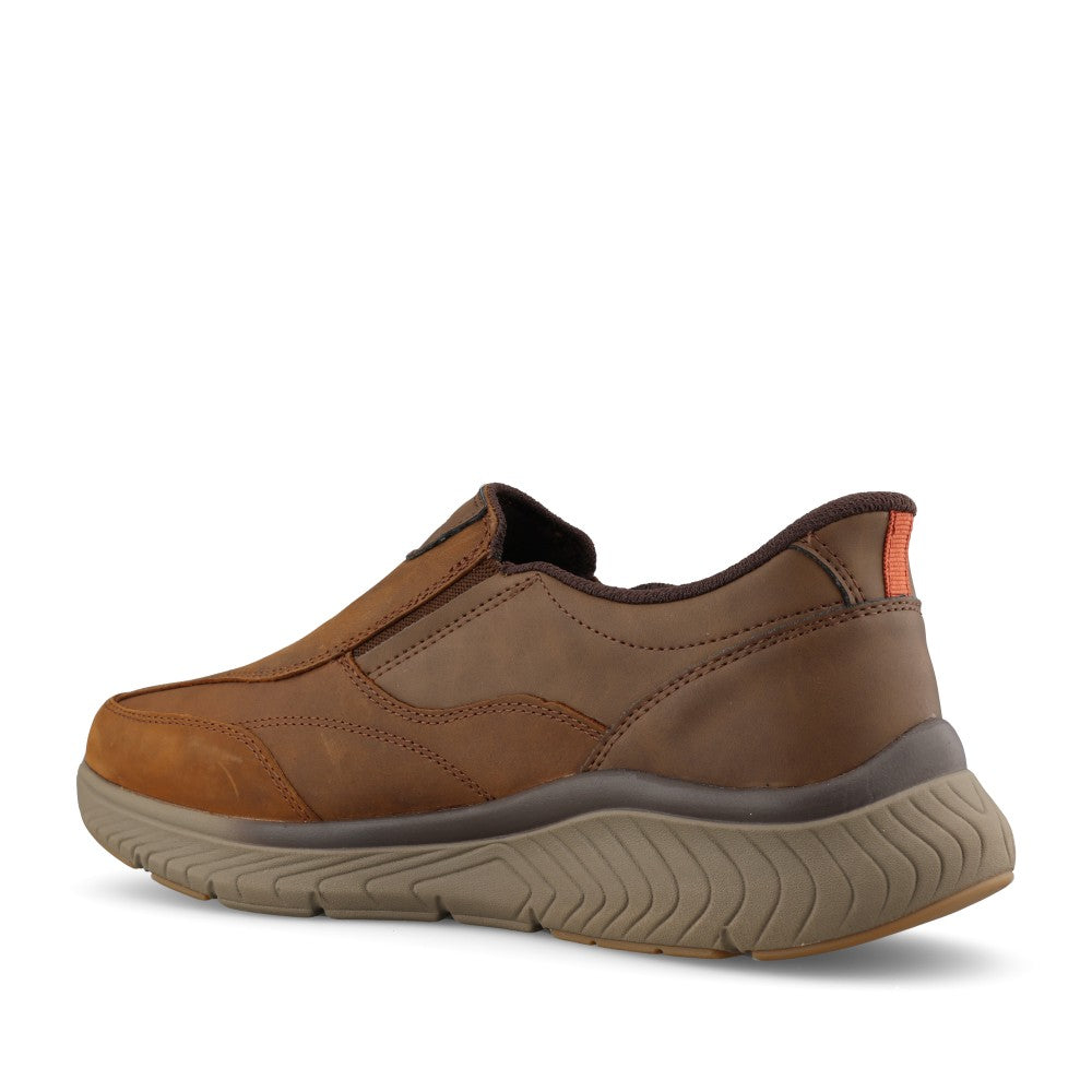 Skechers Mens 205869 Arch Fit Crosser Oak Trainer In Brown