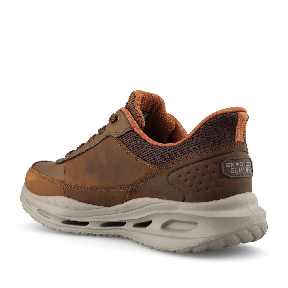 Skechers Mens 210981 Arch Fit Orvan Moxley Trainer In Brown