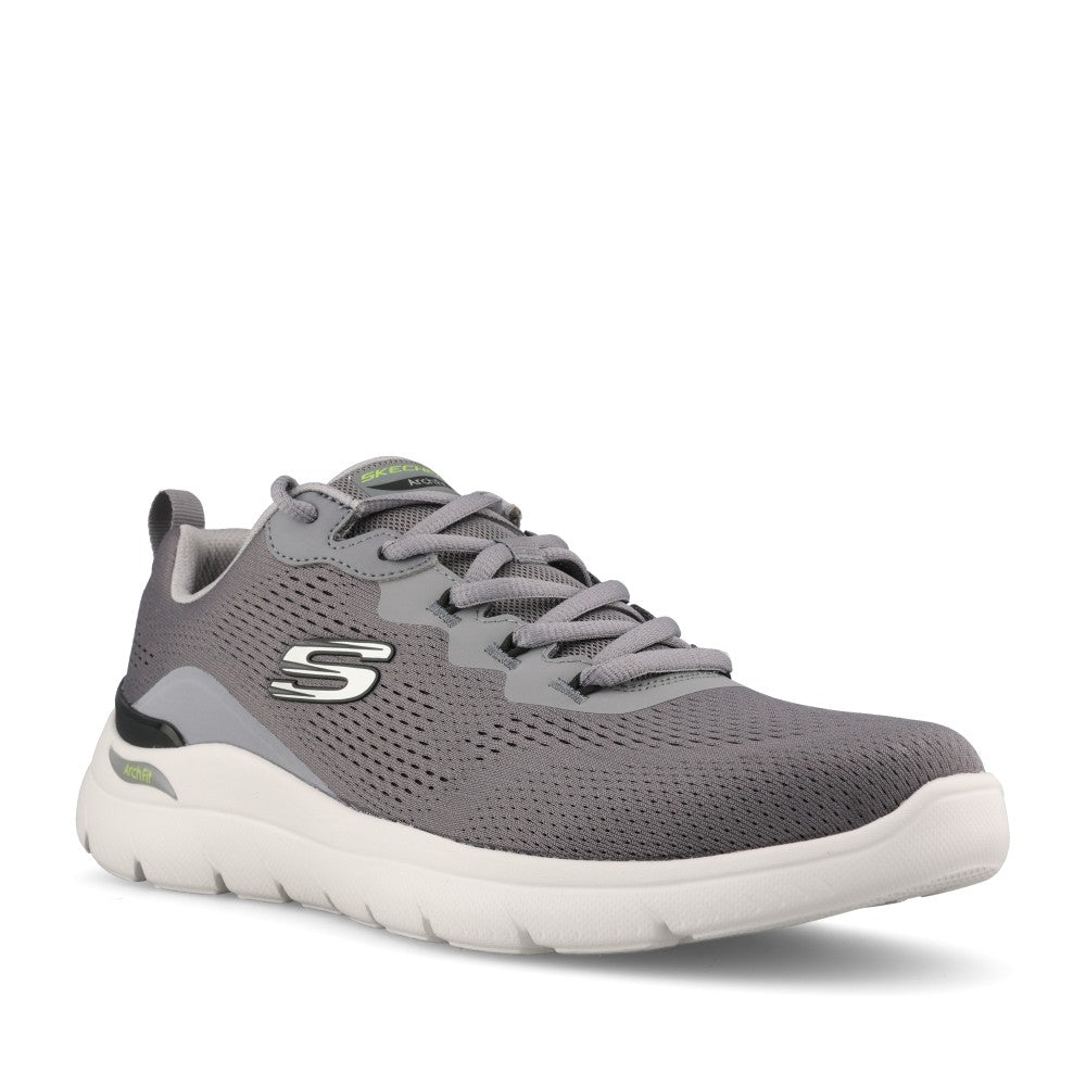 Skechers Mens 233178 Arch Fit Summits Kravel Trainer In Grey