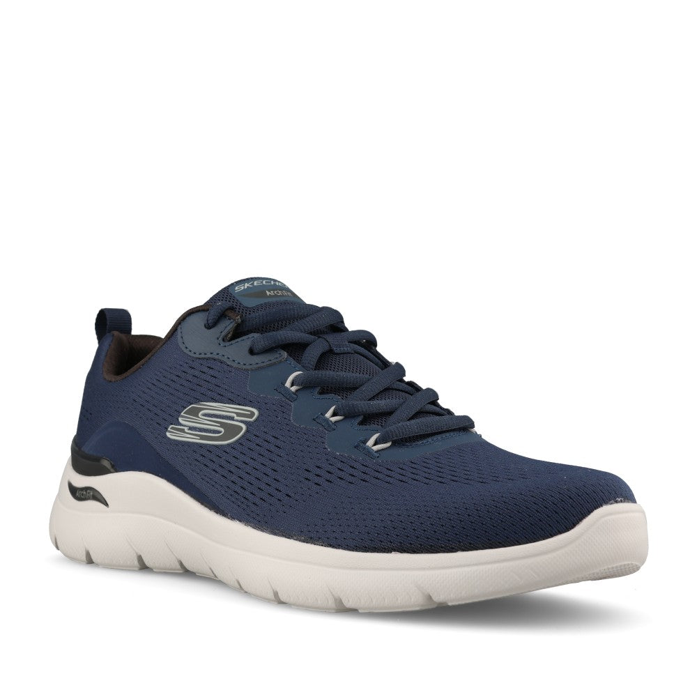 Skechers Mens 233178 Arch Fit Summits Kravel Trainer In Navy