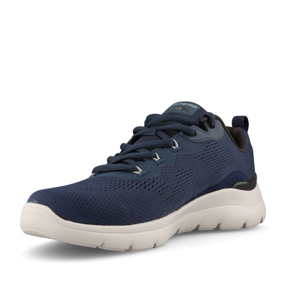 Skechers Mens 233178 Arch Fit Summits Kravel Trainer In Navy