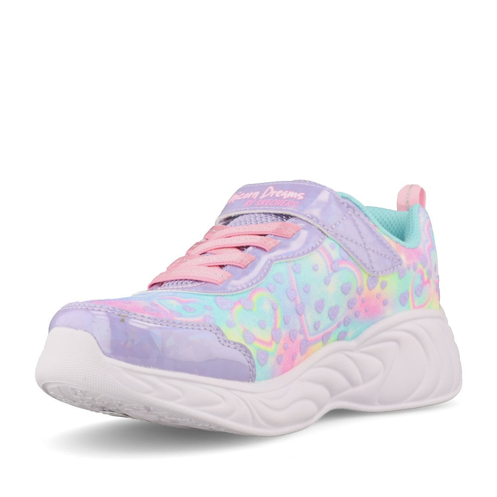 Girls 303063l S-lights Unicorn Dreams Trainer In Lavender