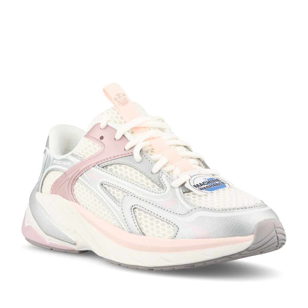 Girls 303697l S2k Trainer In Off White and Metalic