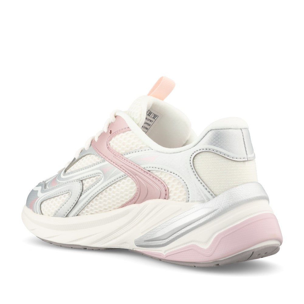 Girls 303697l S2k Trainer In Off White and Metalic