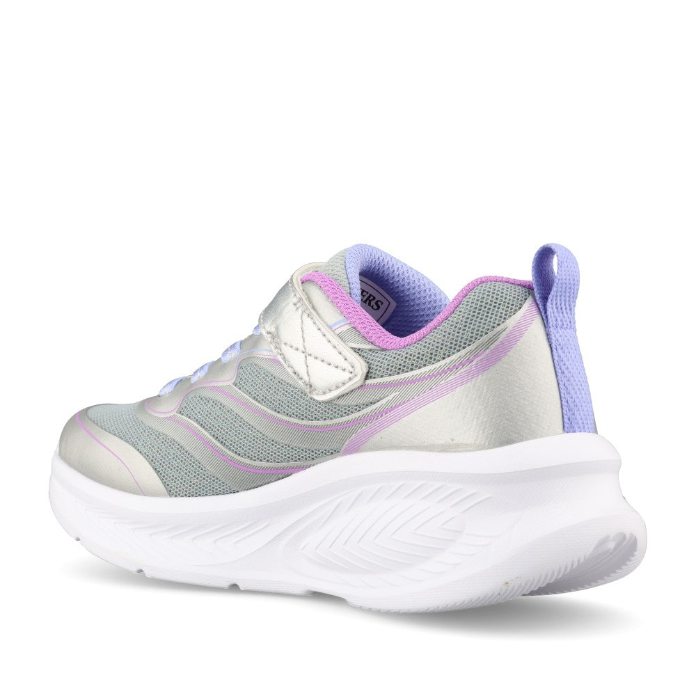 Skechers Girls 303737LC S-Lights Cosmic Glow 2.0 Trainer In Silver