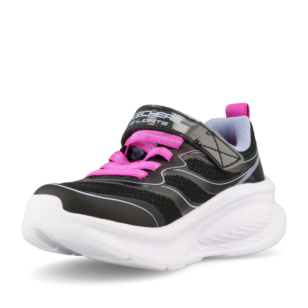 Skechers Girls 303737LC S-Lights Cosmic Glow 2.0 Trainer In Black
