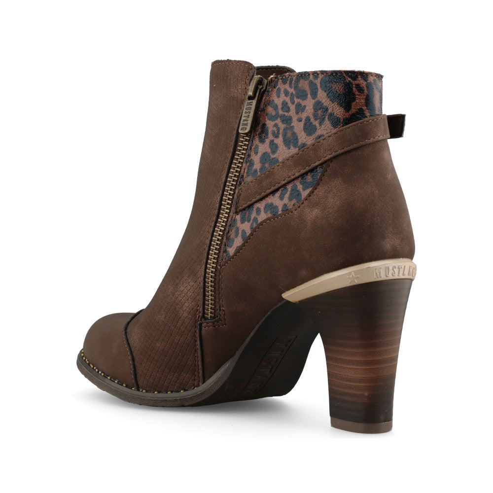 Mustang Ladies 36M0012002 Ankle Boot In Mocha