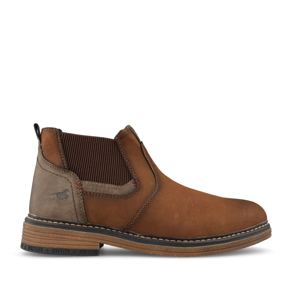 Mustang Mens 36M0071001 Ankle Boot In Whiskey