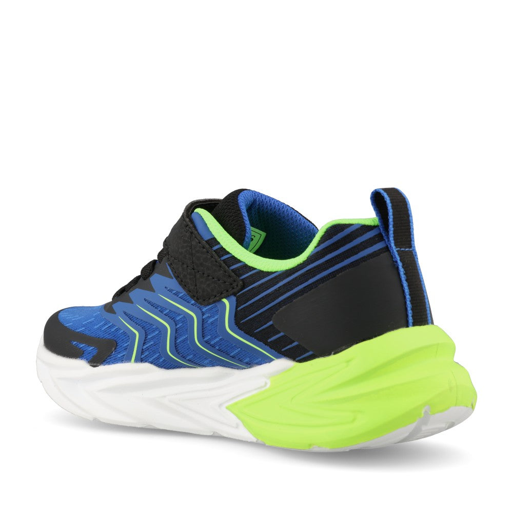Skechers Boys 400141LC S-Lights Flex-Glow Ultra Prism-Pacer Trainer In Black