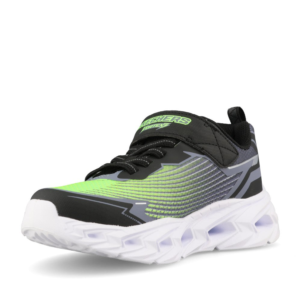 Boys 400590LC Vortex 3.0 Trainer In Black & Lime