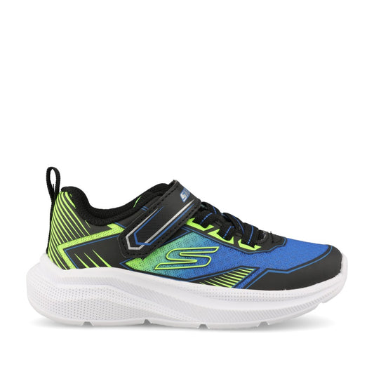 Skechers Boys 404127N Microspec Velocity Grid-Drift Trainer In Black