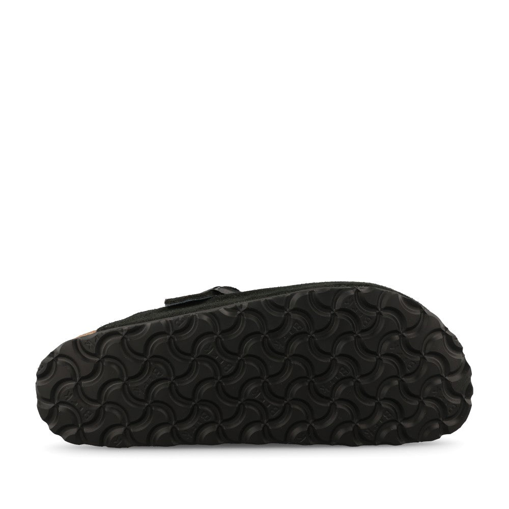 Birkenstock Ladies 259883 Boston Nf Shearling Mule In Black