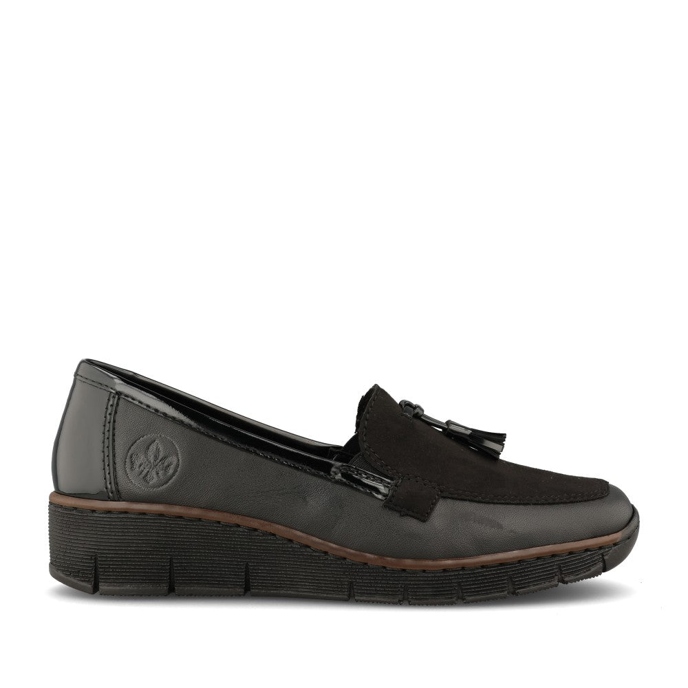 Rieker Ladies 53771 Shoe In Black