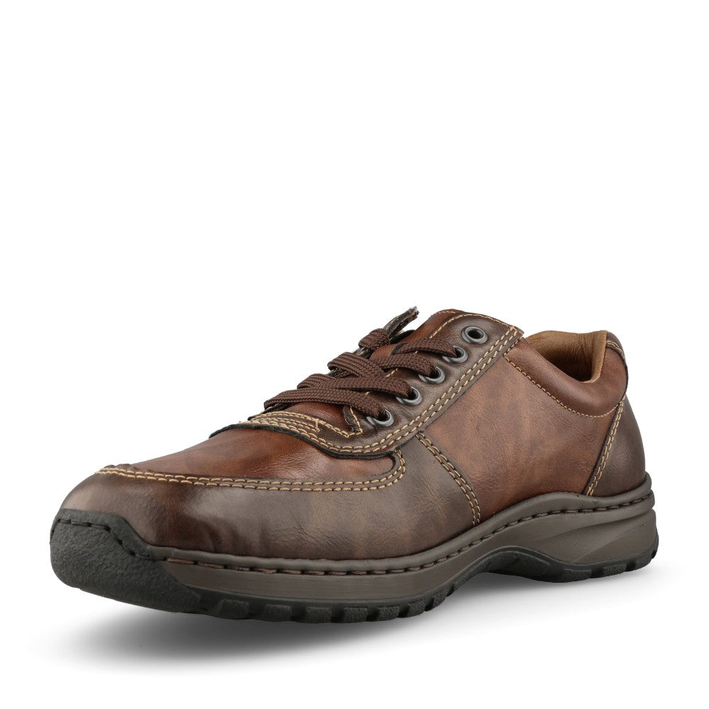 Rieker Mens 03329 Lace Shoe In Brown