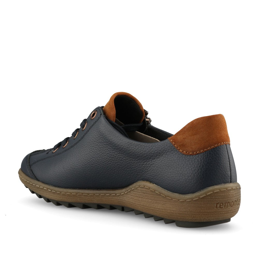 Remonte Ladies R1402 Shoe In Blue