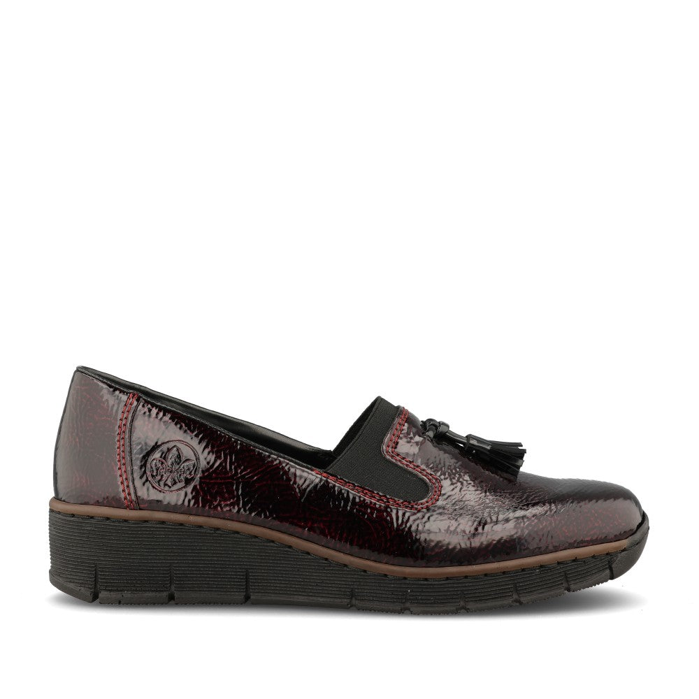 Rieker Ladies 53751 Shoe In Red