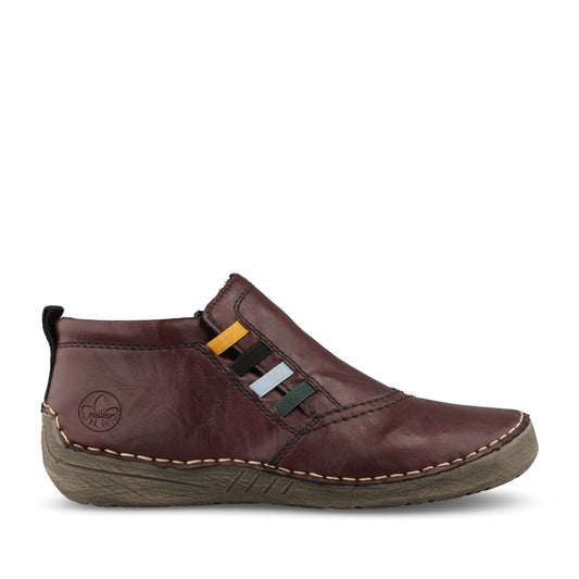 Rieker Ladies 52584 Ankle Boot In Red