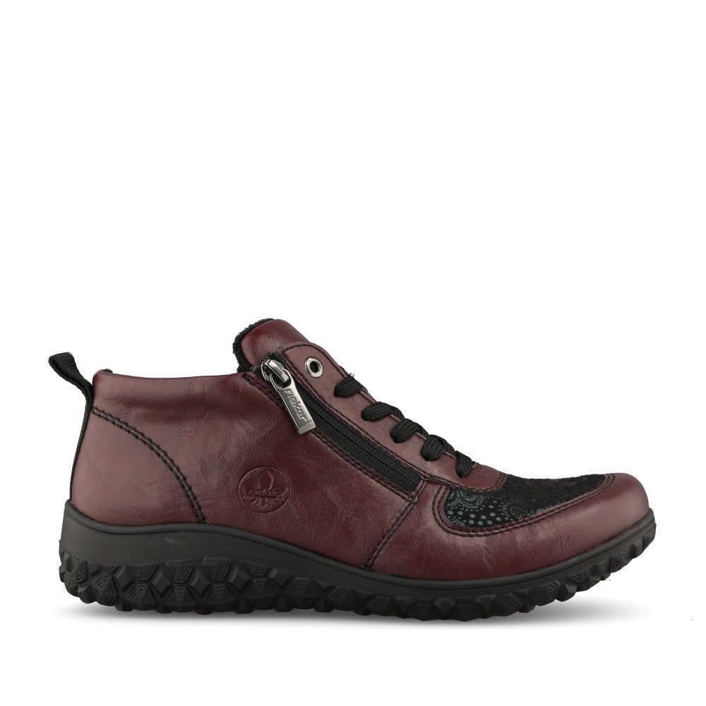 Rieker Ladies 59541 Lace Boot In Red