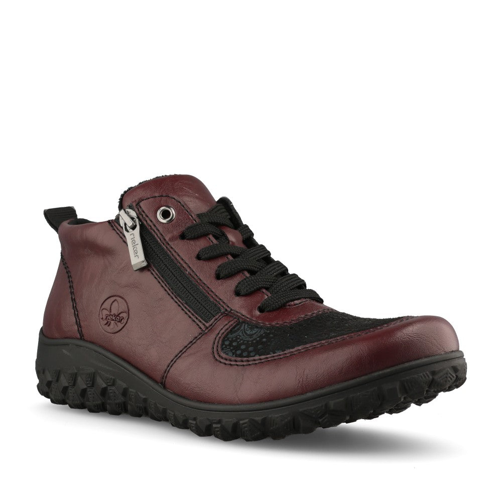 Rieker Ladies 59541 Lace Boot In Red