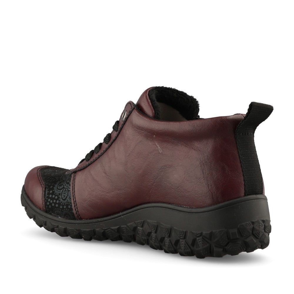Rieker Ladies 59541 Lace Boot In Red