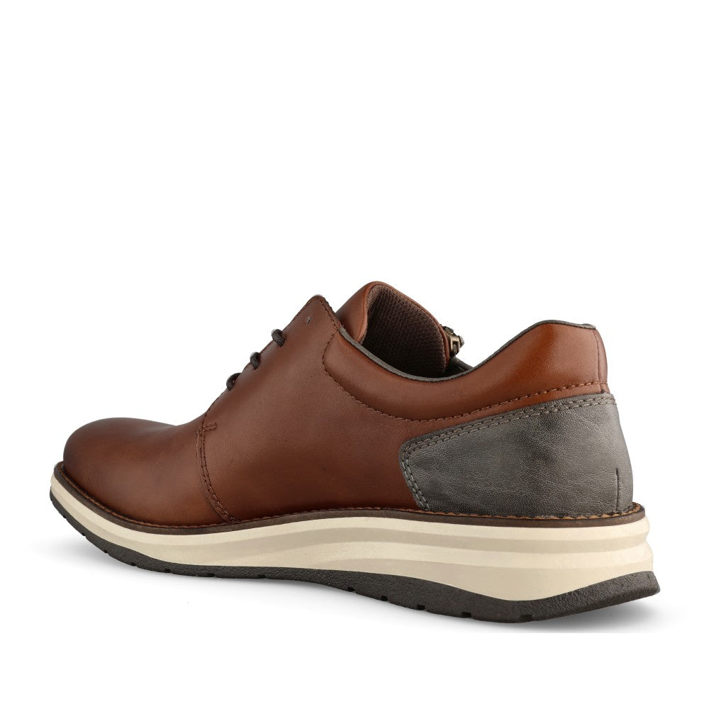 Rieker Mens 14706 Lace Shoe In Brown