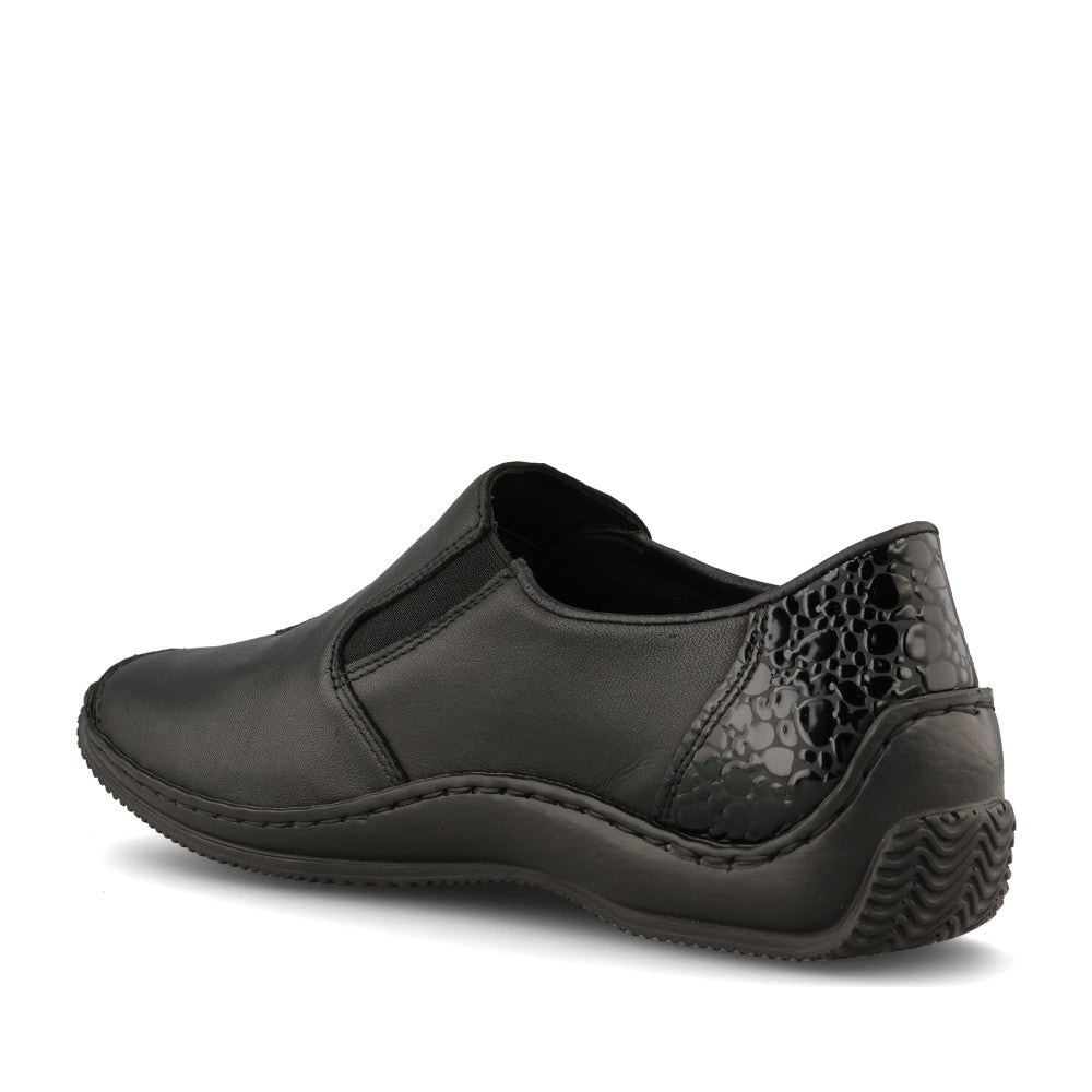 Rieker Ladies L1777 Shoe In Black