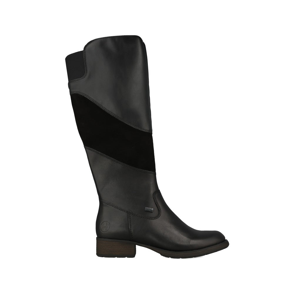 Rieker Ladies Z9566 Long Leg Boot In Black