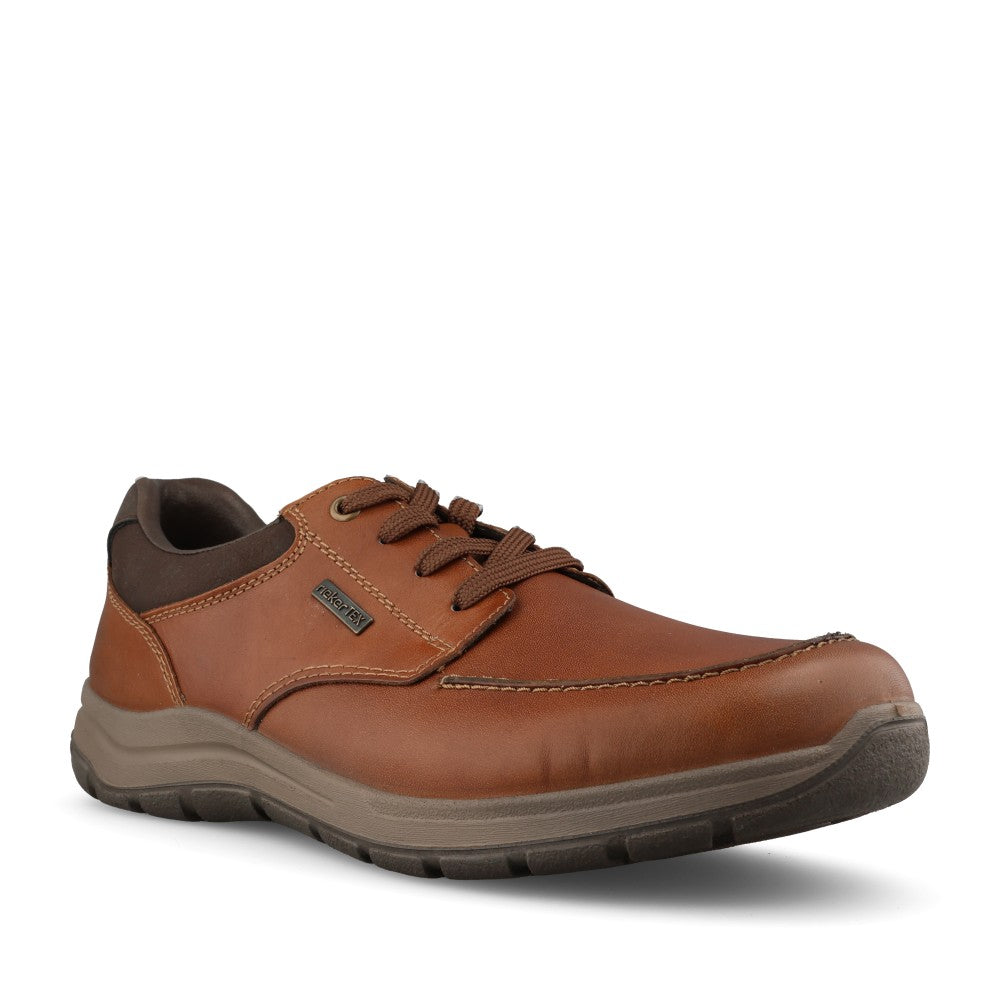 Rieker Mens 03607 Lace Shoe In Brown