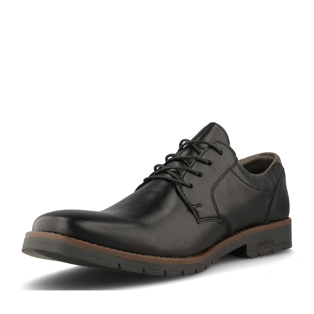 Rieker Mens 13900 Lace Shoe In Black