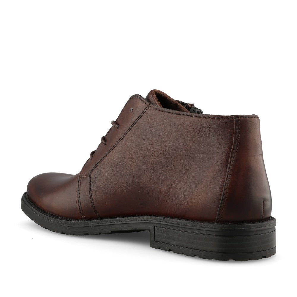 Rieker Mens 14609 Lace Boot In Dark Brown