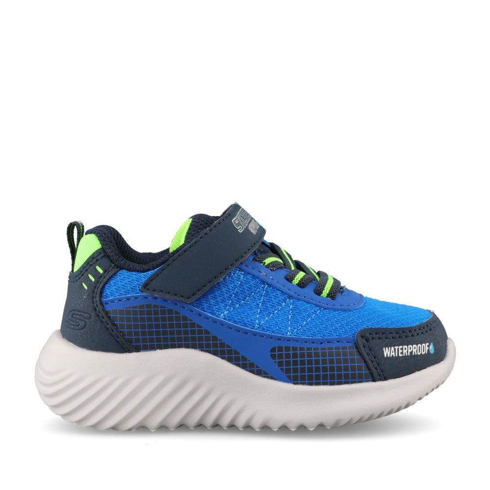 Skechers Boys 406338N Bounder Venture Squad Trainer In Navy