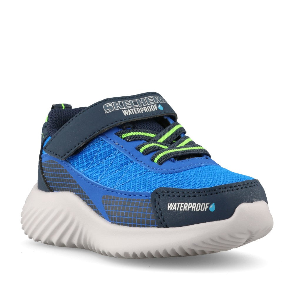 Skechers Boys 406338N Bounder Venture Squad Trainer In Navy