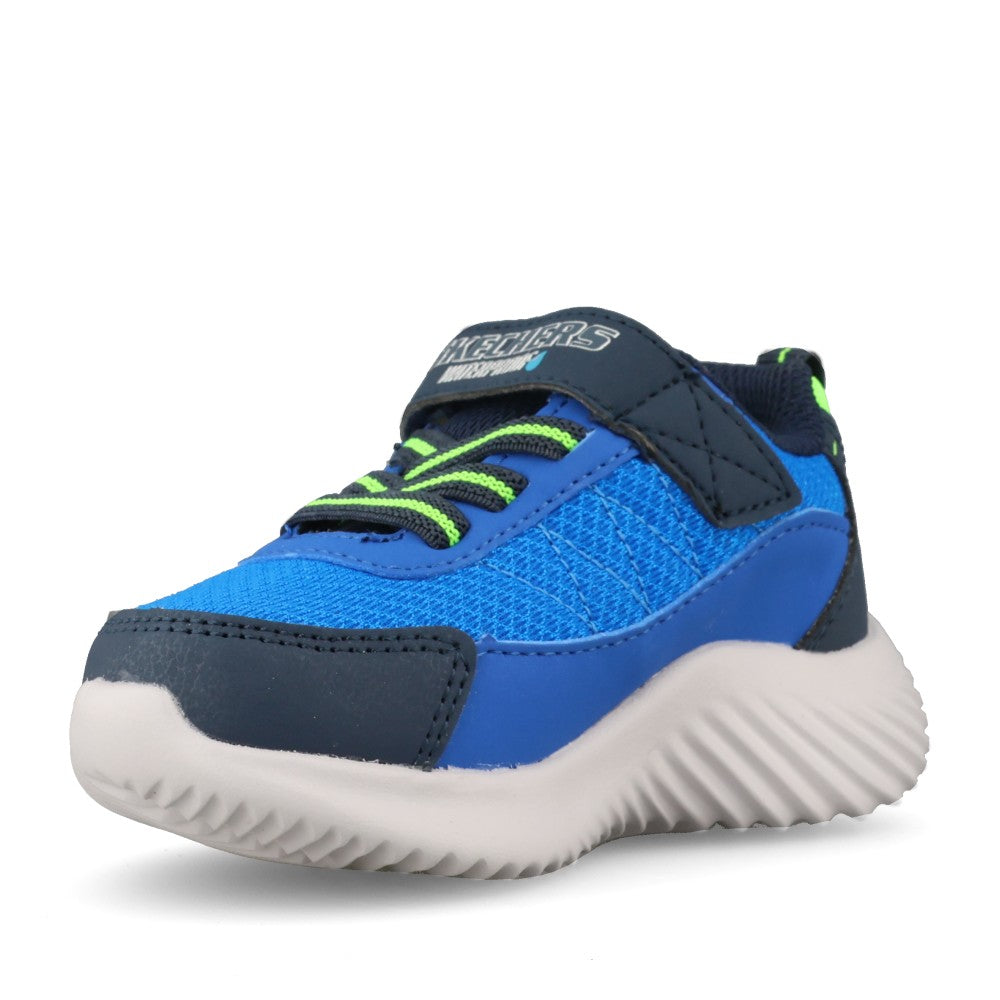 Skechers Boys 406338N Bounder Venture Squad Trainer In Navy