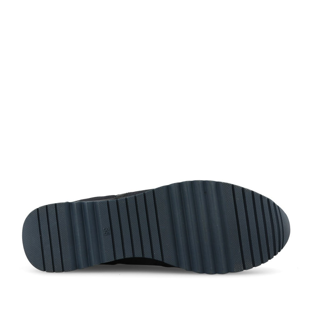 Marco Tozzi Ladies 2-23707 Ladies Laced Trainer in Navy