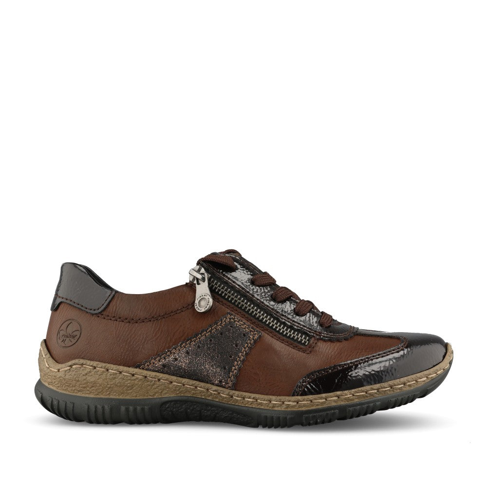 Rieker Ladies N3200 Shoe In Brown